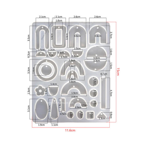 Jewelry pendent Earring Silicone Mould